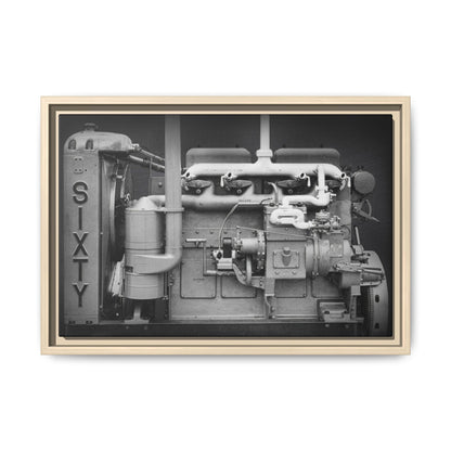 Vintage Caterpillar Power System Sixty Wall Art on Framed Canvas