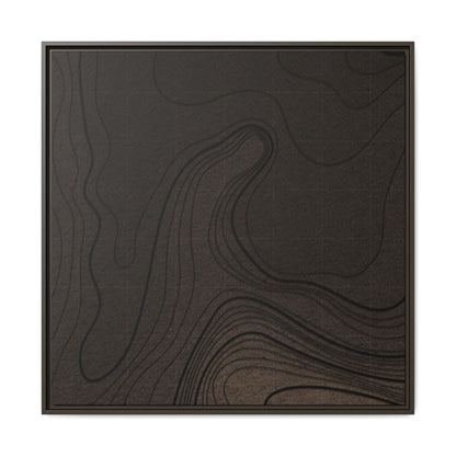 Dramatic Excavator Reach Tryptich - Left Panel - Matte Framed Canvas