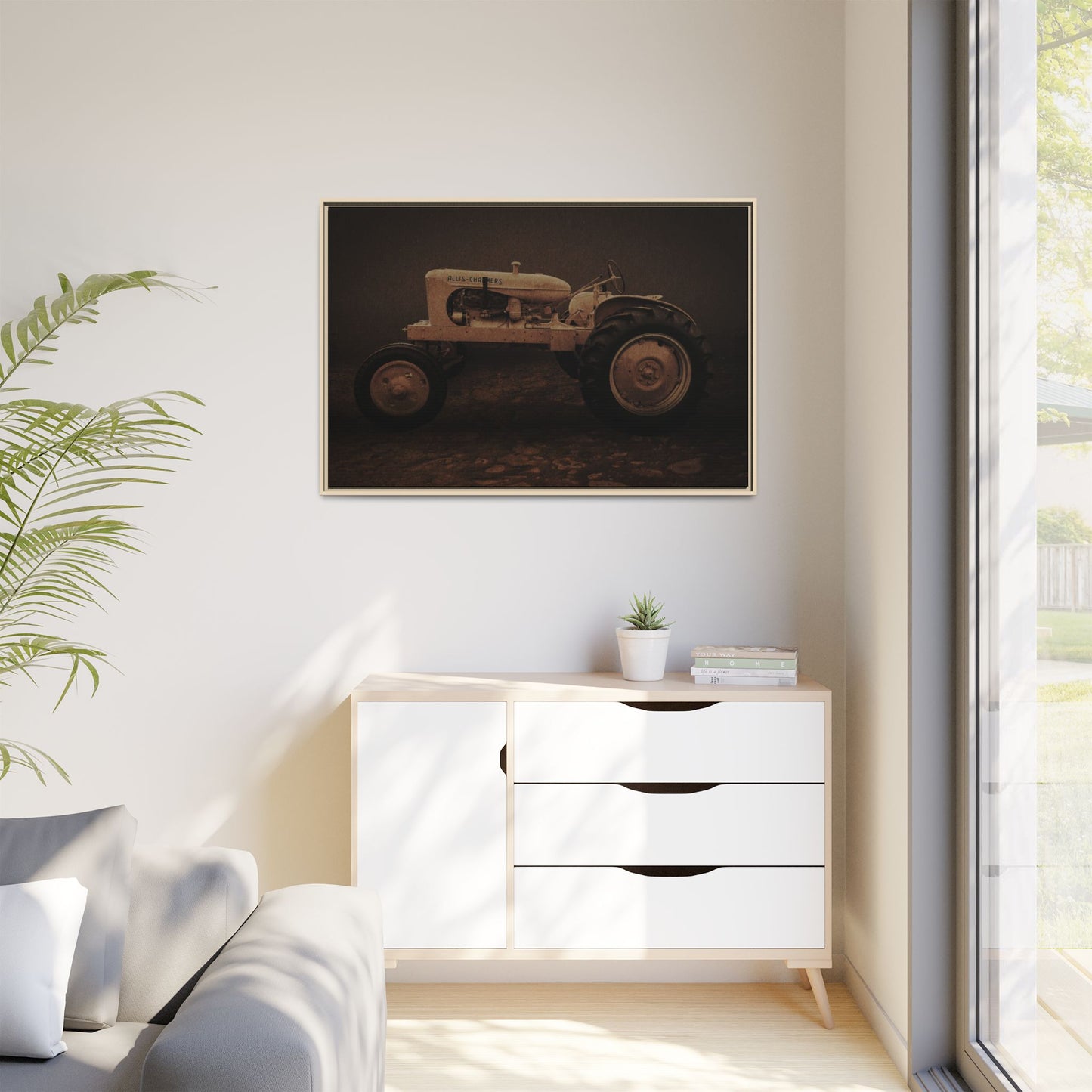 Vintage Allis Chalmers WC | Framed Wall Art on Stretched Canvas