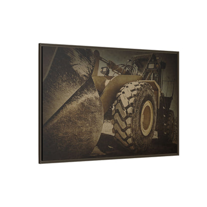 Big Bucket Loader | Framed Wall Art on Stretched Canvas
