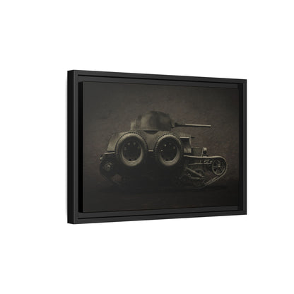 Vintage WWII  Schofield Tank Photo Art on Framed Canvas