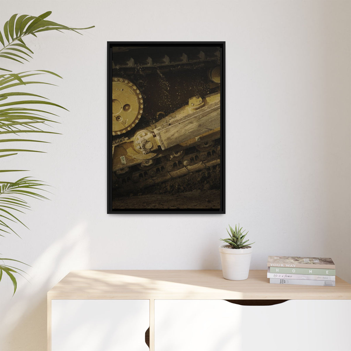 D6 Undercarriage Closeup Triptych| Framed | Right Panel