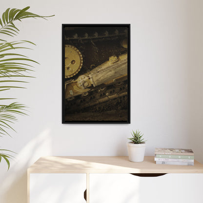 D6 Undercarriage Closeup Triptych| Framed | Right Panel