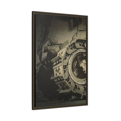 D11 Track Action | Triptych | Left Panel | Framed
