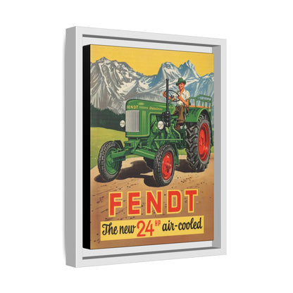 Vintage Fendt Air Cooled 24 Advertisement- Vintage Wall Art on Framed Canvas