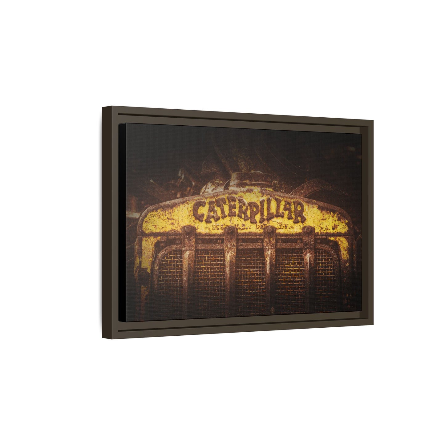 Weathered & Worn Vintage Crawler Grill | Framed Wall Art on Stretched Canvas