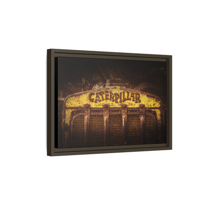 Weathered & Worn Vintage Crawler Grill | Framed Wall Art on Stretched Canvas