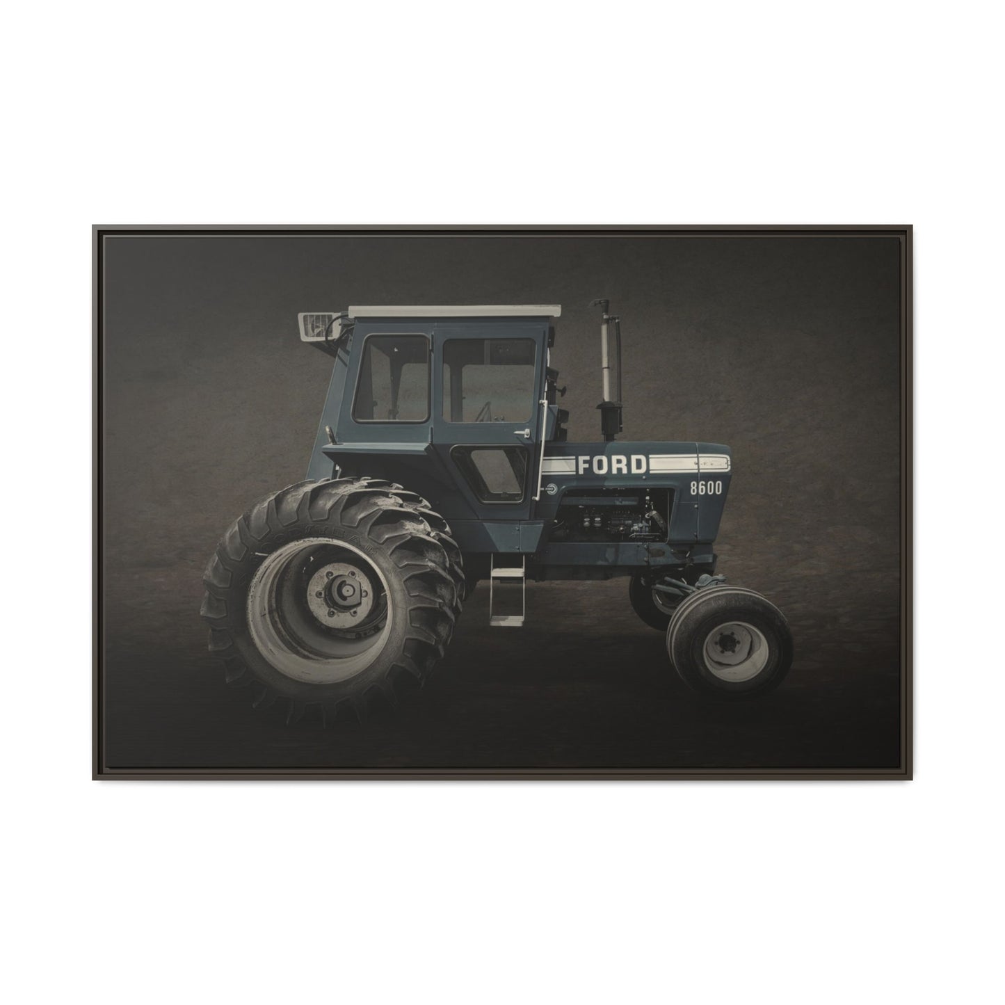 Vintage Ford 8600 Tractor Photo Wall Art on Canvas