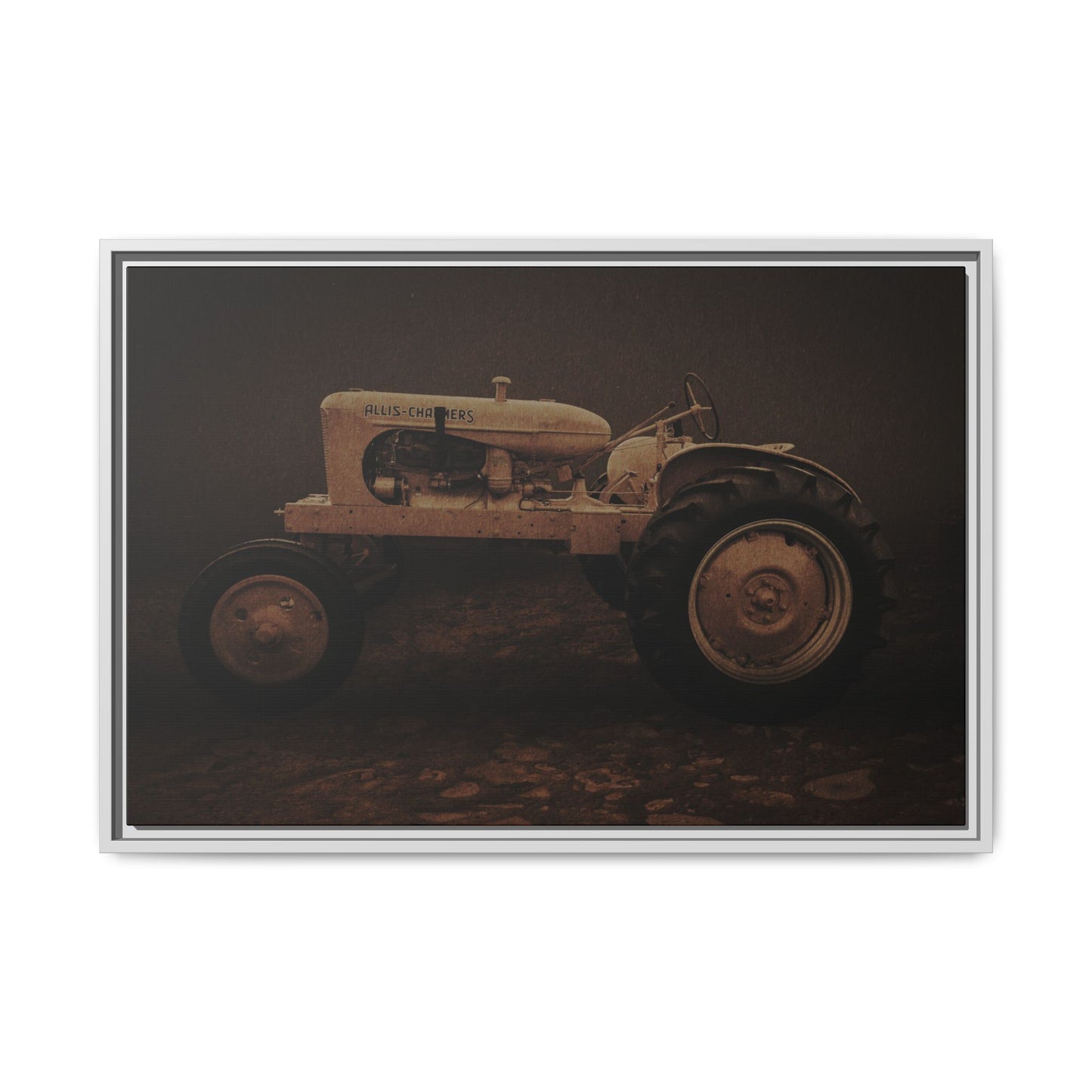 Vintage Allis Chalmers WC | Framed Wall Art on Stretched Canvas