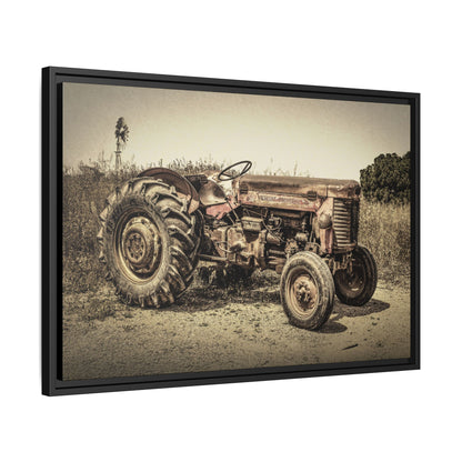 Vintage Massey Ferguson MF 35 - Framed Wall Art on Canvas