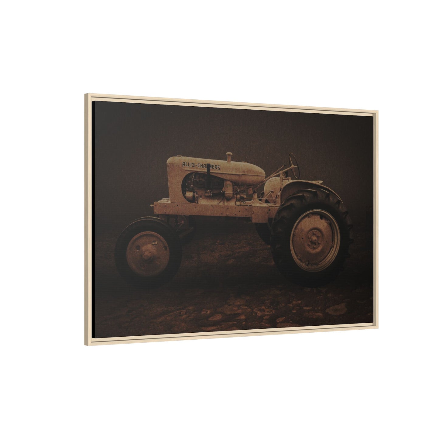 Vintage Allis Chalmers WC | Framed Wall Art on Stretched Canvas