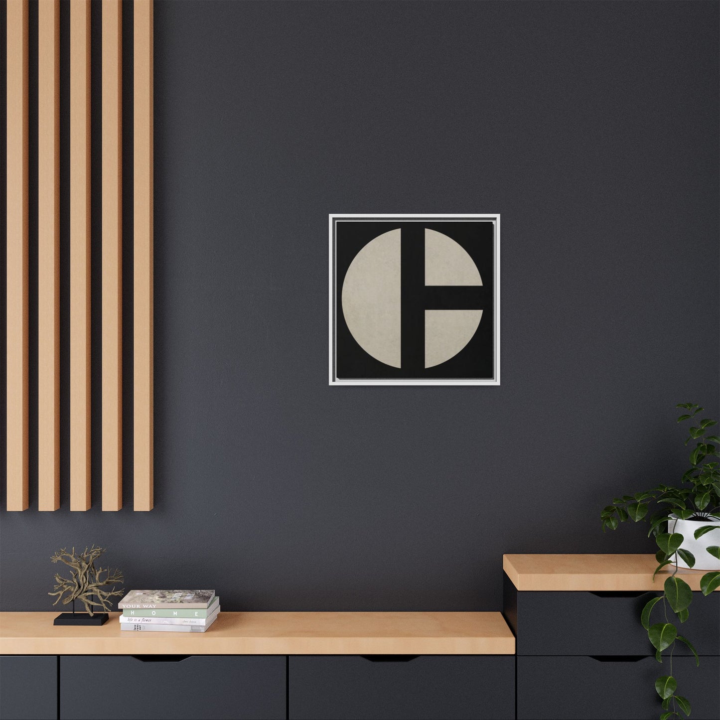 C Moon - CLEAN  | Framed Wall Art on Stretched Canvas