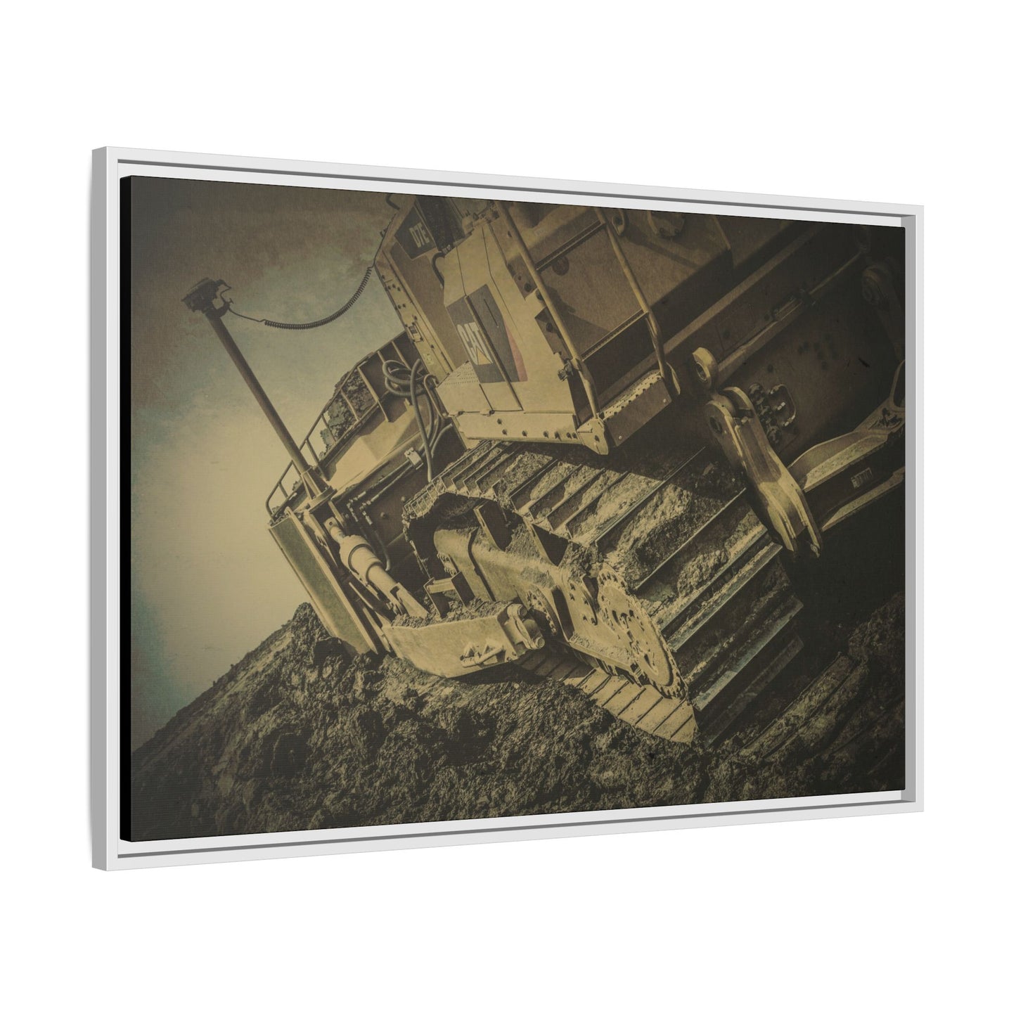 D7E Pushing Incline  | Photo Art on Framed Canvas