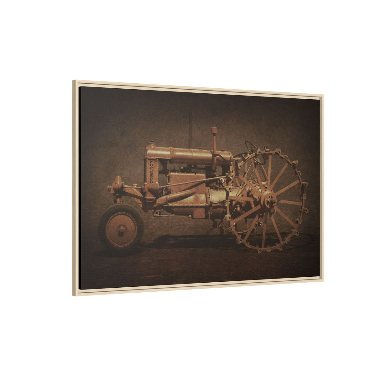 Vintage Ford Fordson Steel Wheel | Wall Art on Framed Canvas