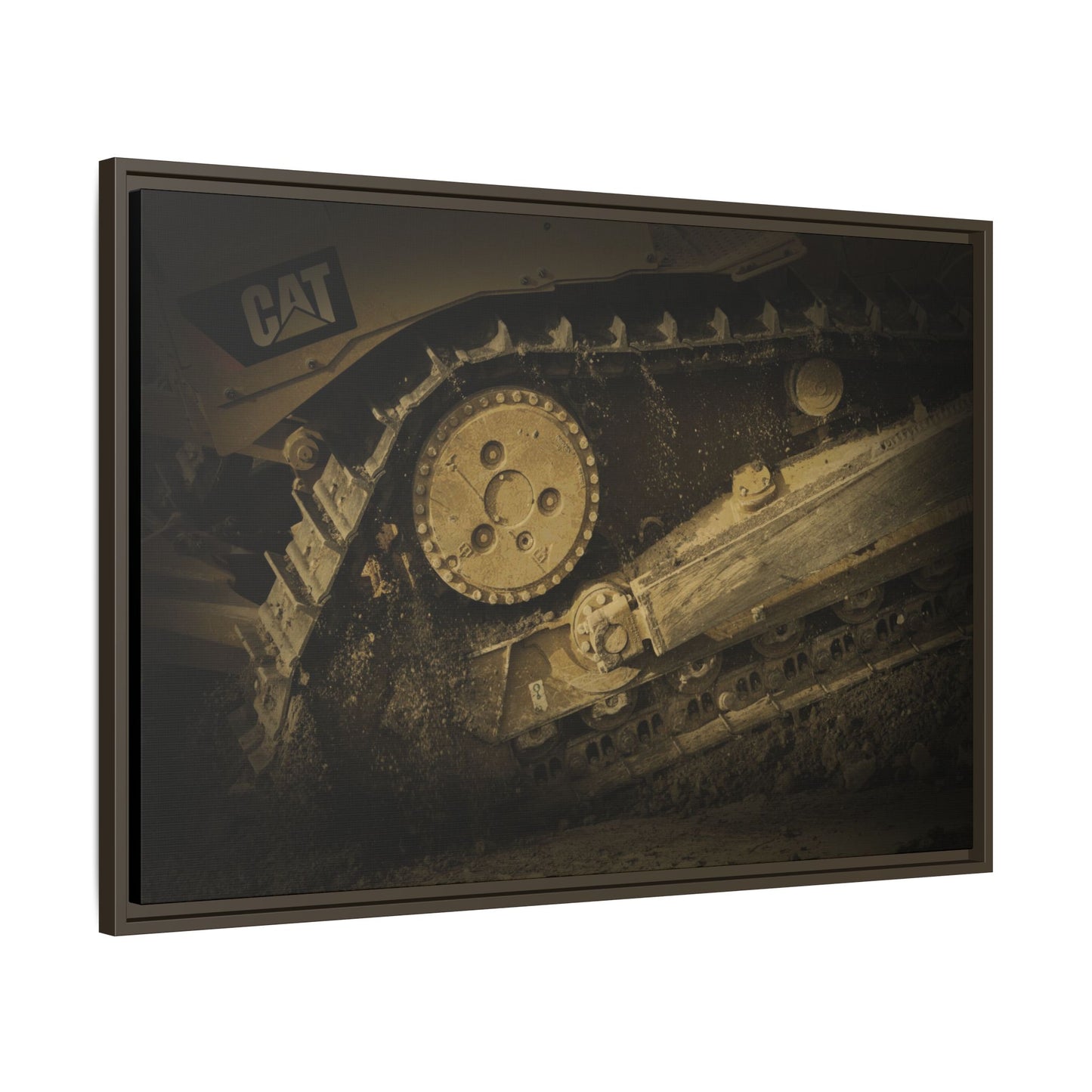 Dozer Track Detail | Photo Art on Framed Canvas