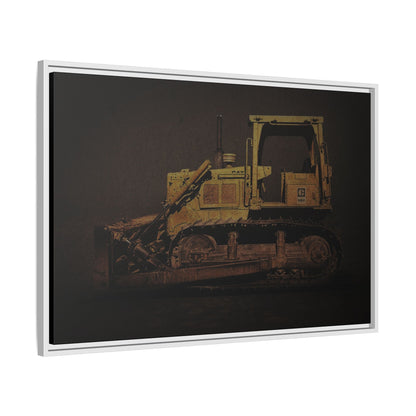 Classic D6D Dozer | Framed Wall Art on Stretched Canvas
