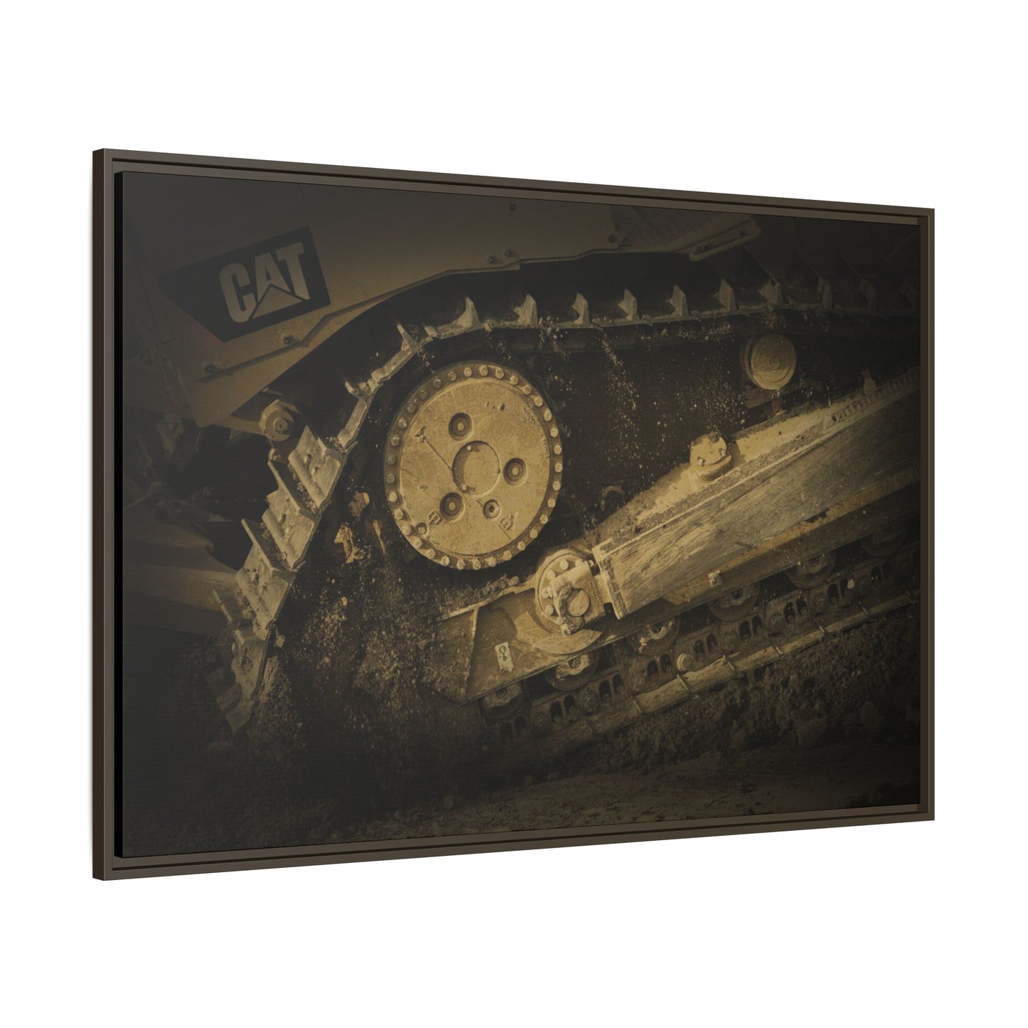 Dozer Track Detail | Photo Art on Framed Canvas