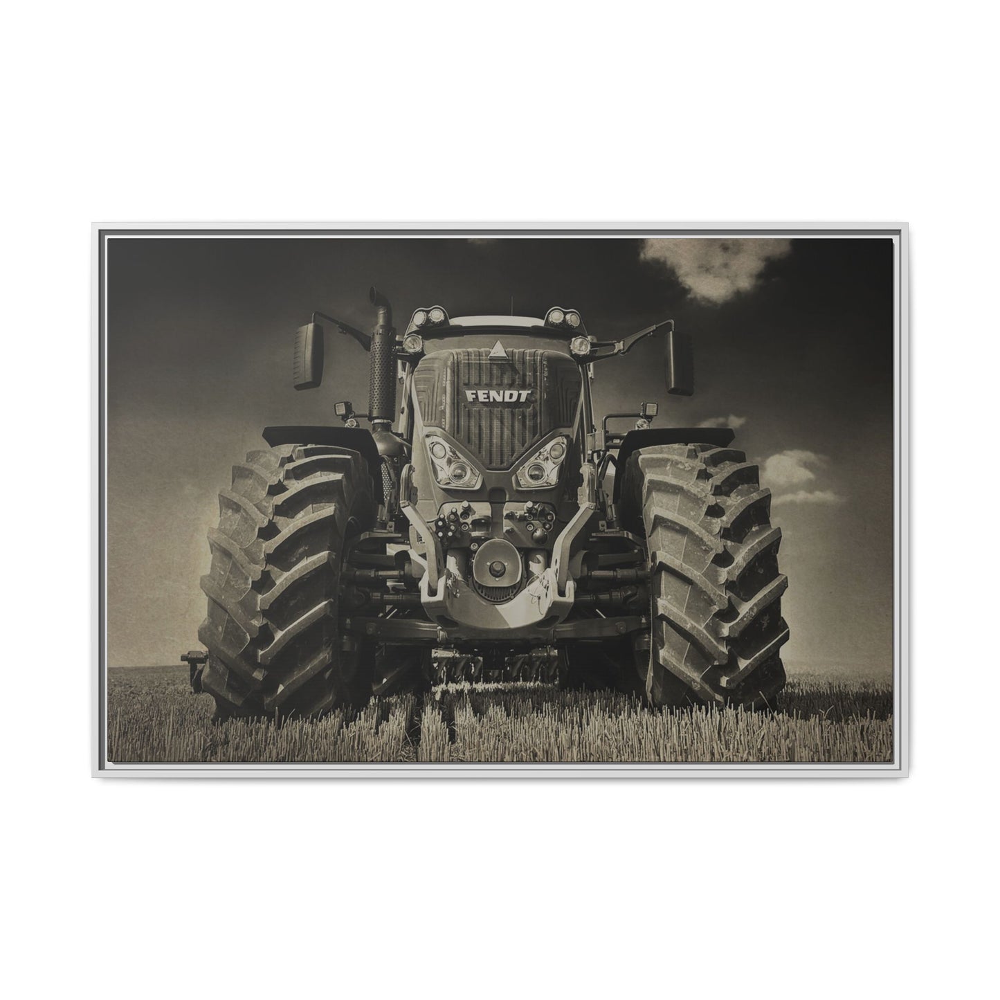 Fendt 800 Vario Coming At You | Framed Photo Wall Art on Canvas