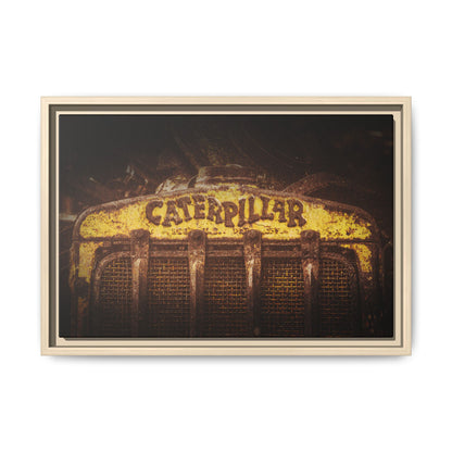 Weathered & Worn Vintage Crawler Grill | Framed Wall Art on Stretched Canvas