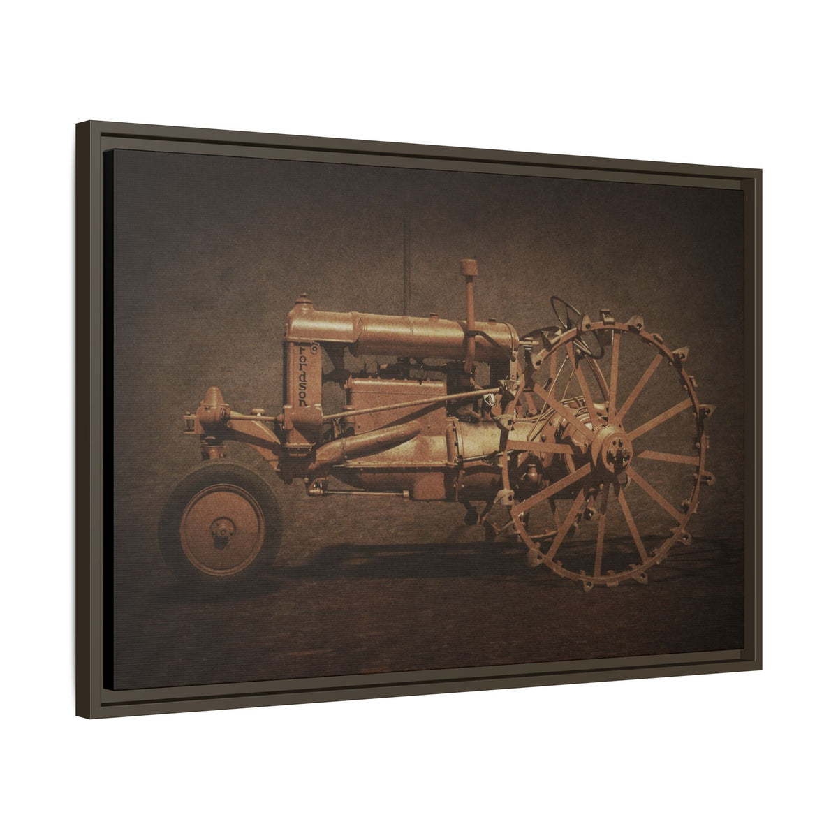 Vintage Ford Fordson Steel Wheel | Wall Art on Framed Canvas