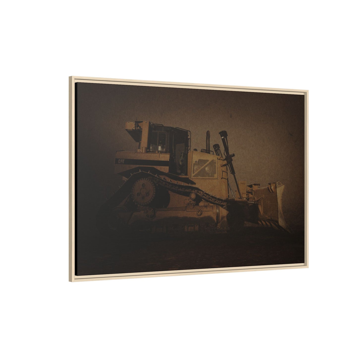 D8 Classic 90's Dozer | Framed Wall Art on Stretched Canvas