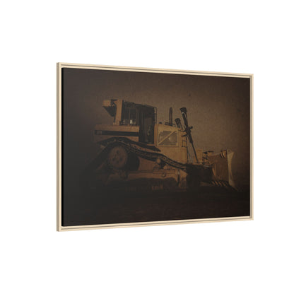 D8 Classic 90's Dozer | Framed Wall Art on Stretched Canvas