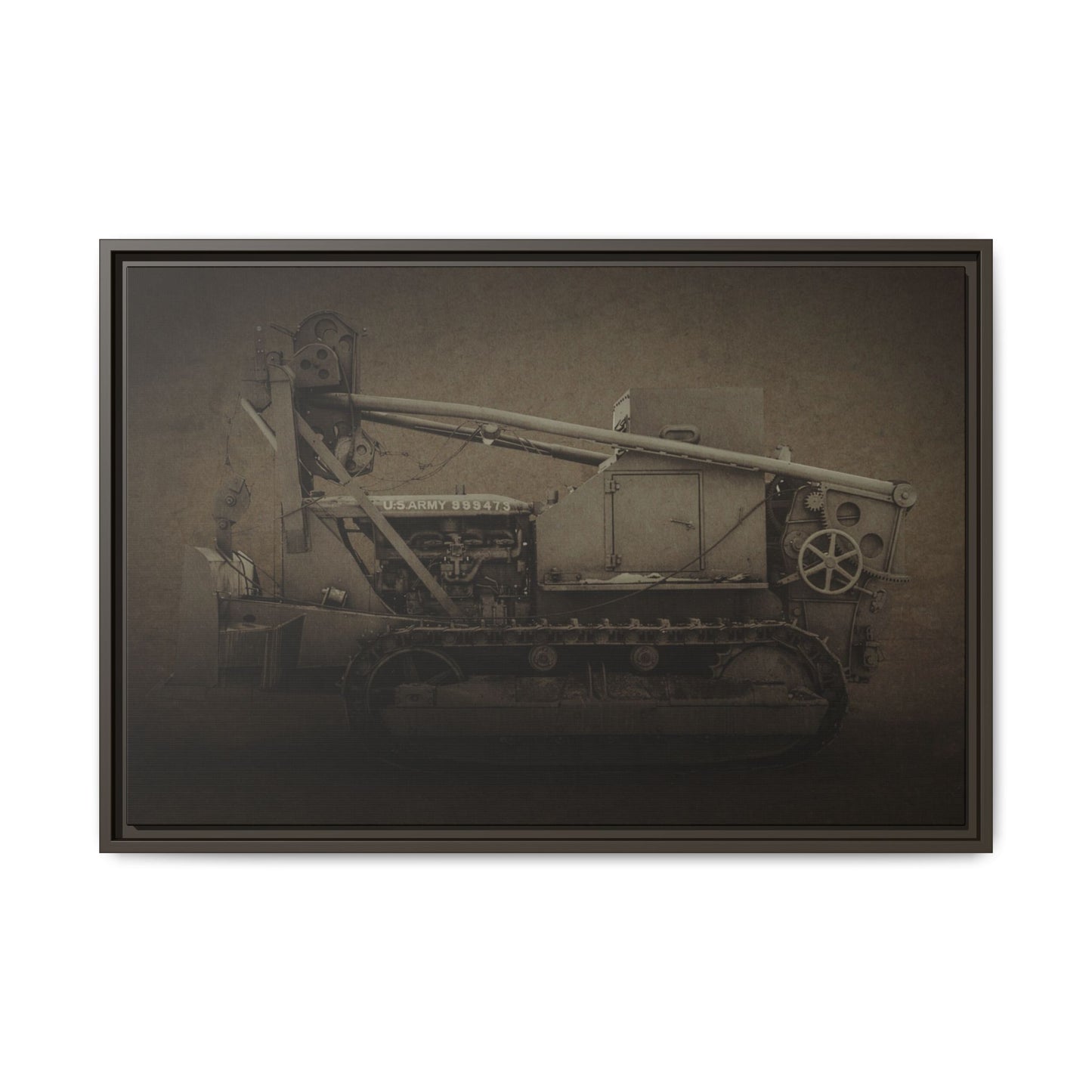Vintage Military  D7 Diesel Ten | Photo Wall Art on Canvas