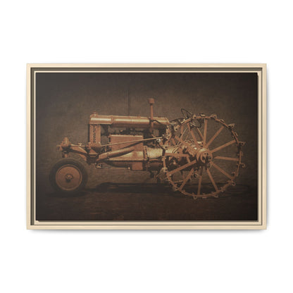 Vintage Ford Fordson Steel Wheel | Wall Art on Framed Canvas