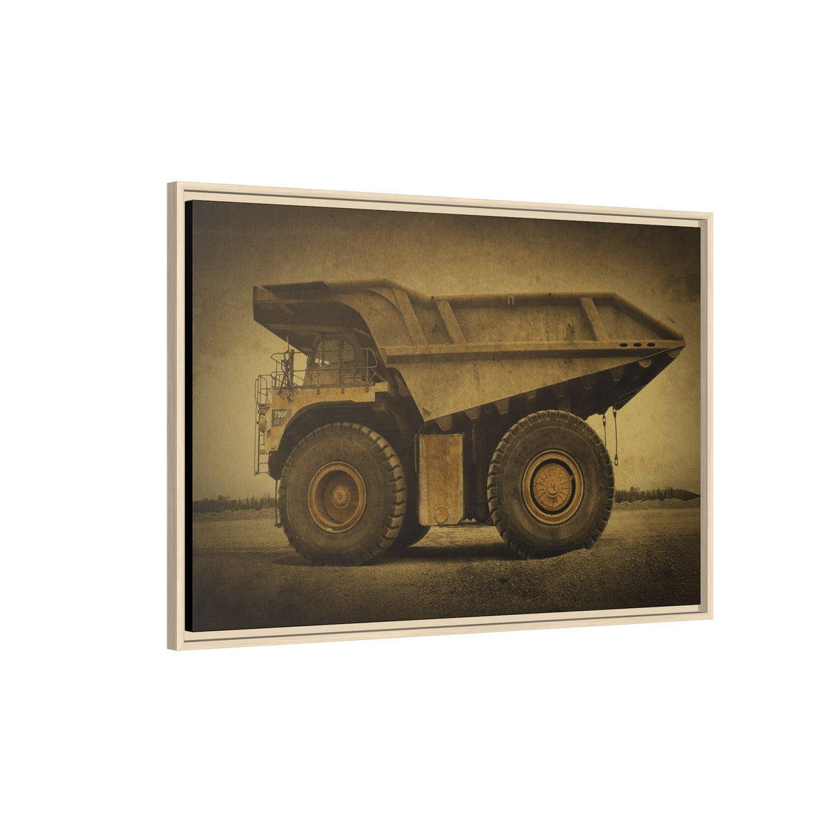 Big Wheel 795 Hauler Photo Art on Framed Canvas