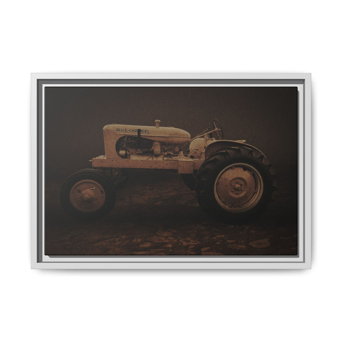 Vintage Allis Chalmers WC | Framed Wall Art on Stretched Canvas