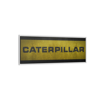 Big Yellow Vintage Lettering | Framed Canvas Wall Art