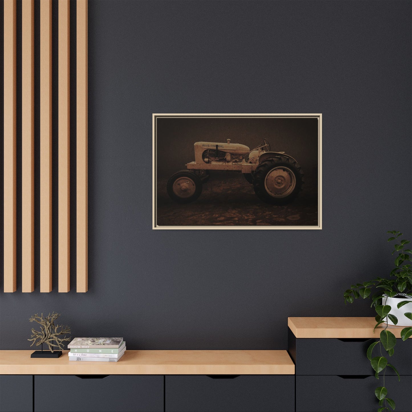 Vintage Allis Chalmers WC | Framed Wall Art on Stretched Canvas