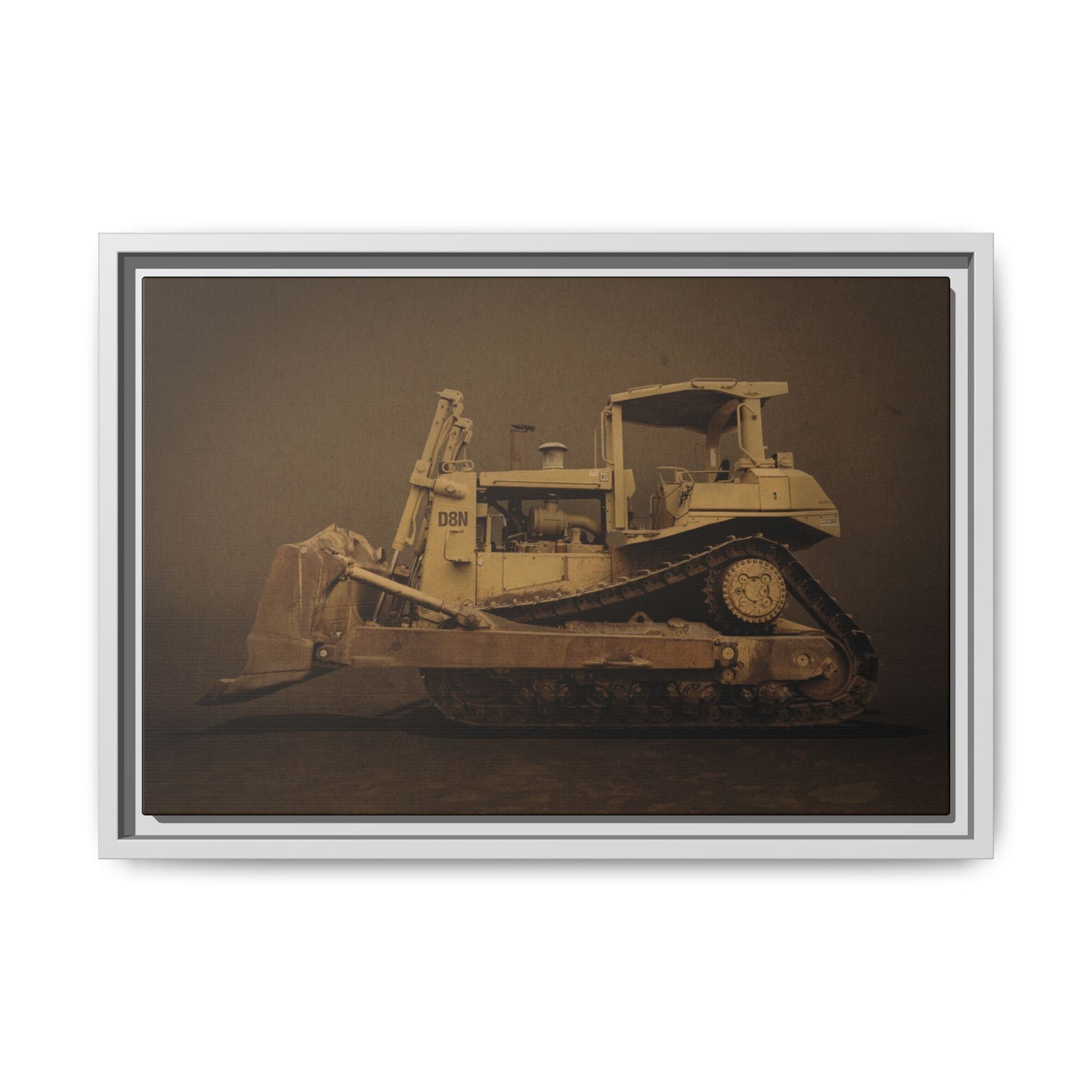 Legacy D8N Dozer Photo Wall Art on Framed Canvas | Industrial Artwork