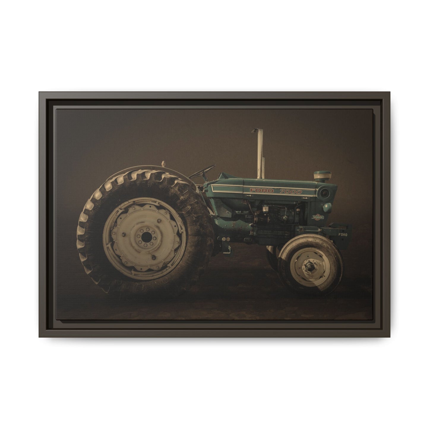 Classic Ford 7000 Tractor Photo Wall Art | Framed Stretched Canvas