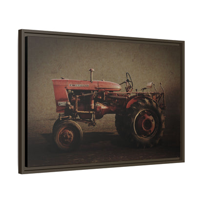 Vintage Farmall Model 140 Tractor | Framed Wall Art on Stretched Canvas