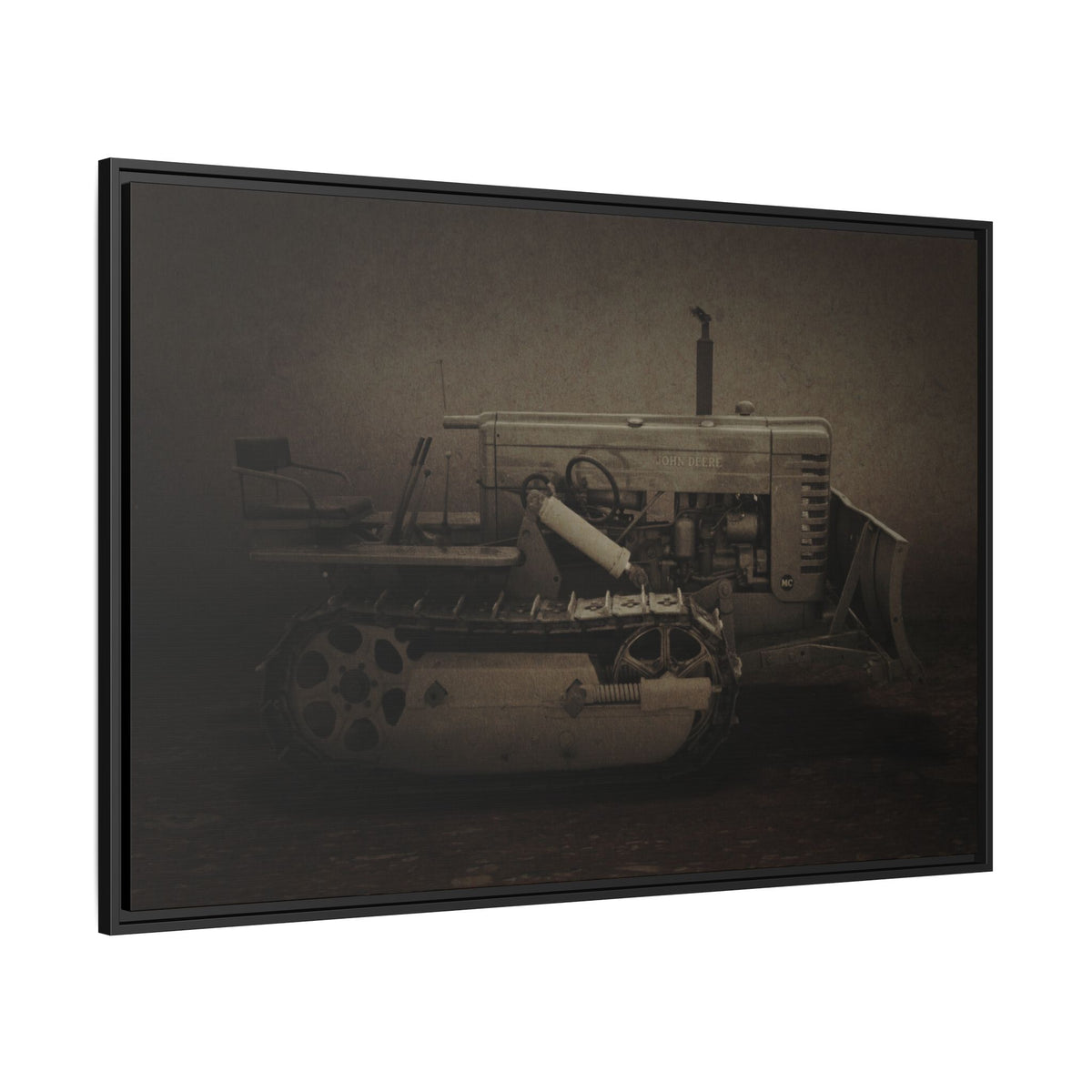 Vintage John Deere MC | Framed Wall Art on Stretched Canvas