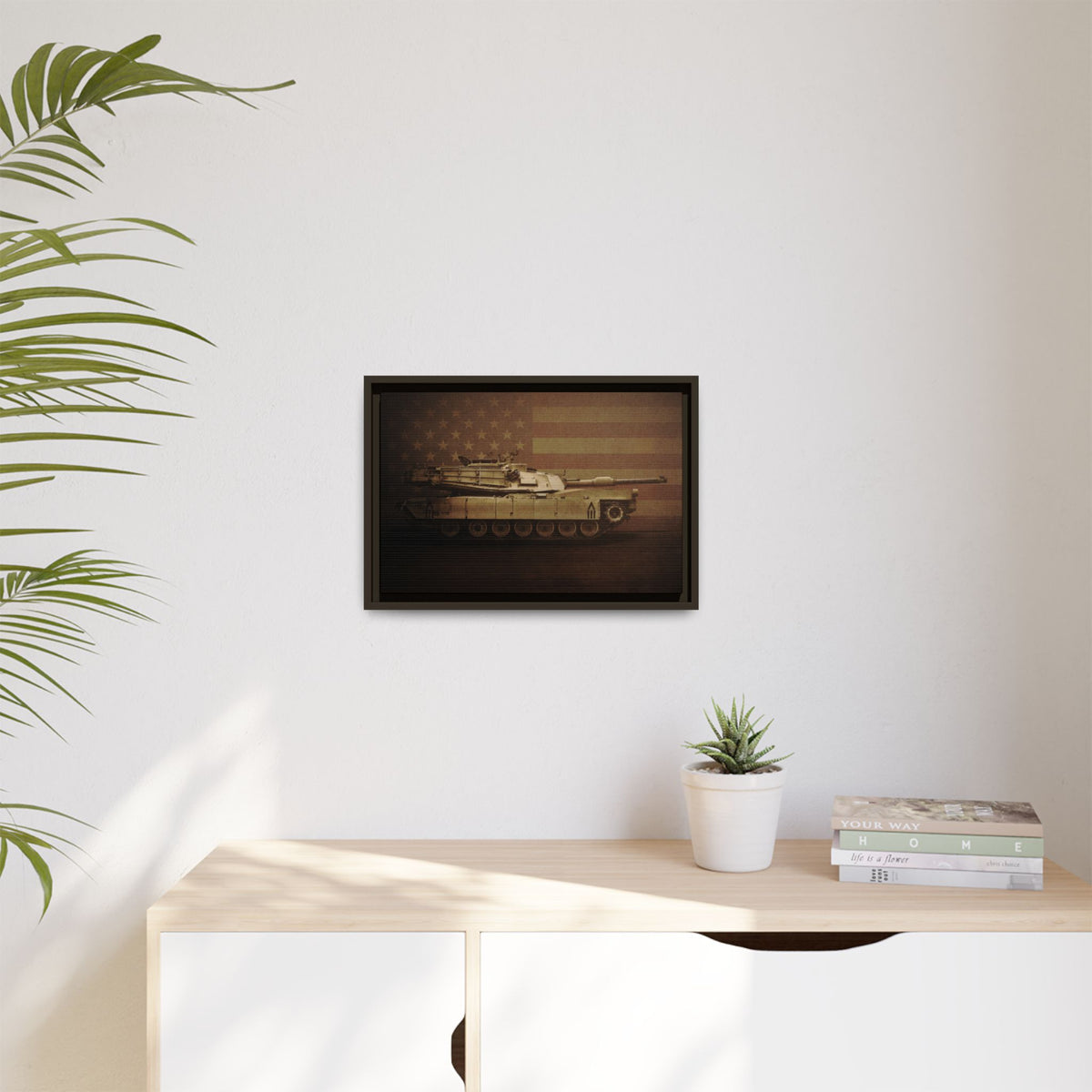 Abrams M1 Tank | Framed Wall Art on Stretched Canvas