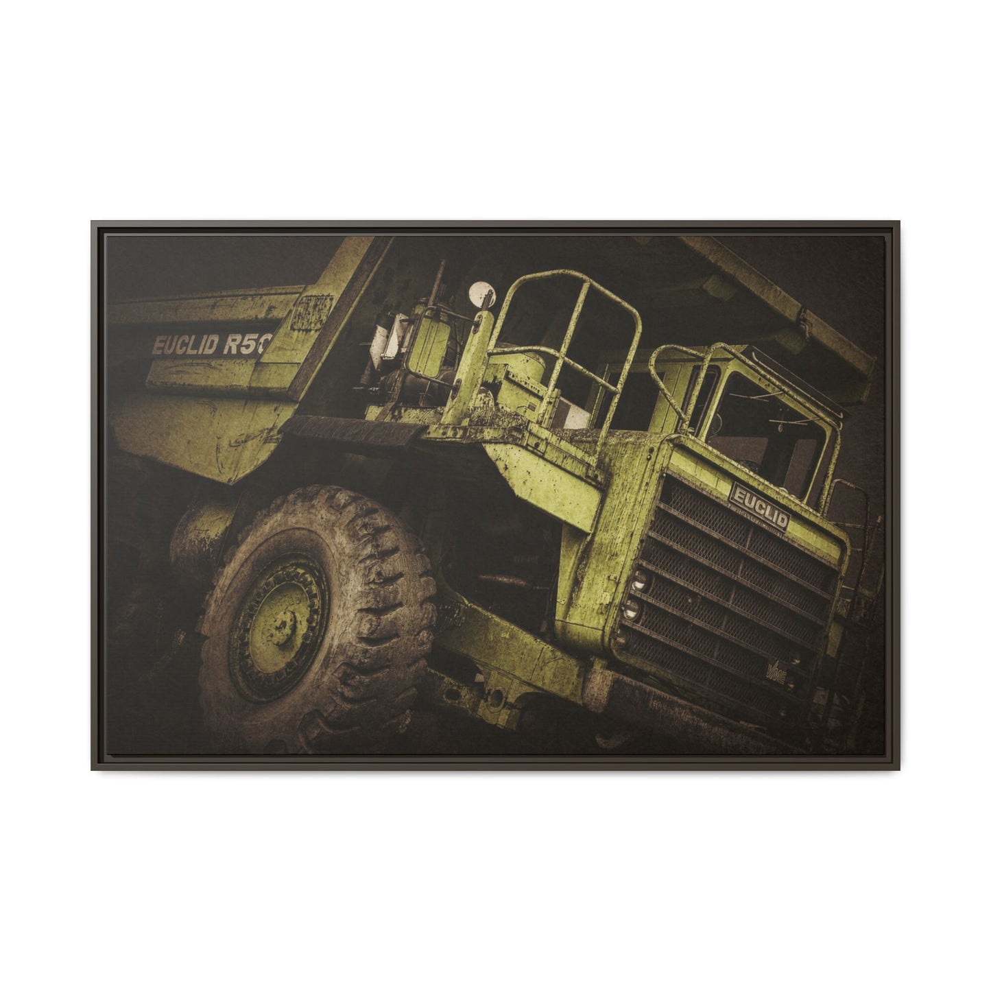 Classic Euclid Hauler Action | Framed Wall Art on Stretched Canvas