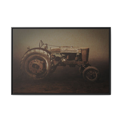 Weathered Vintage Farmall Tractor | Framed Wall Art on Stretched Canvas