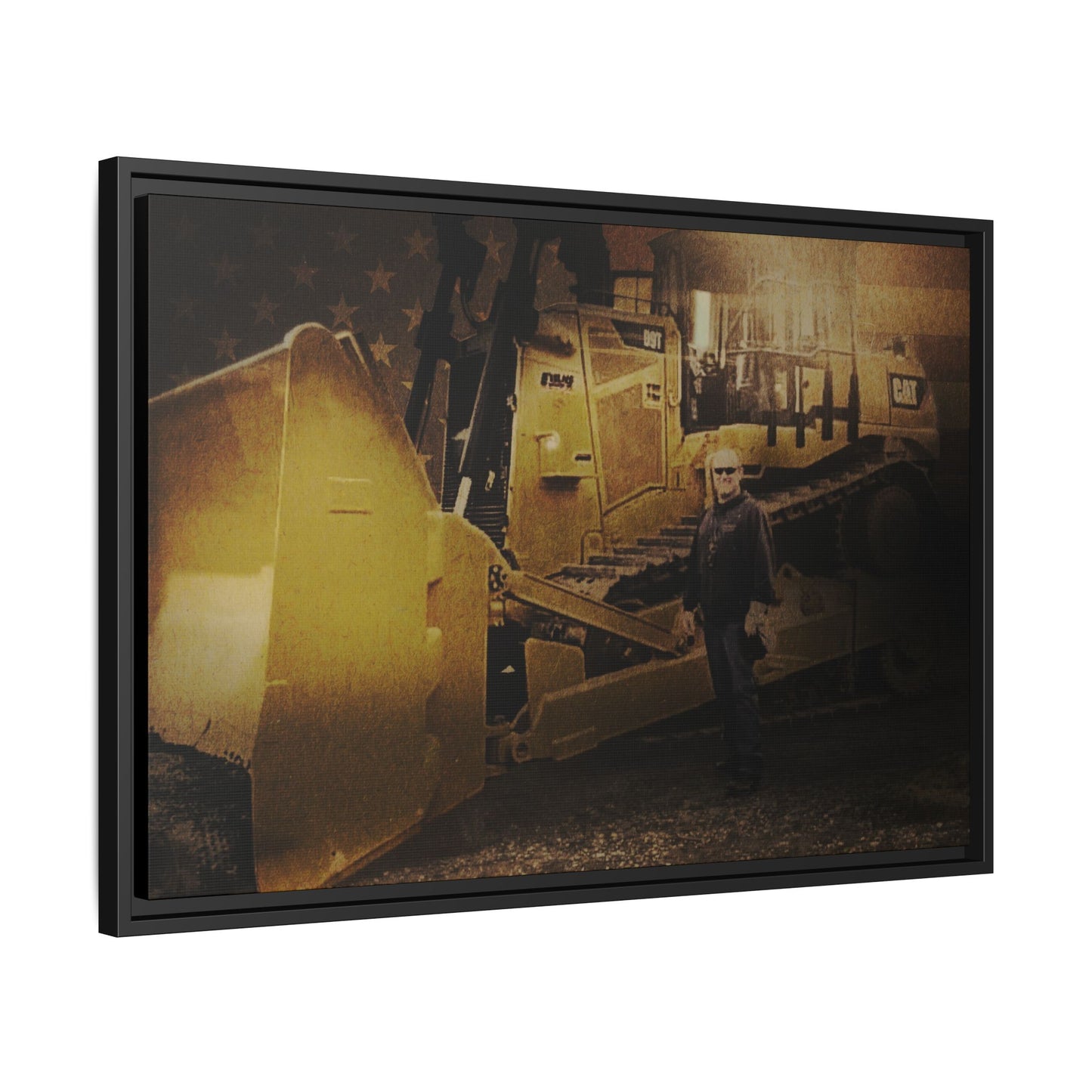 Personalized - Shane Todd - D9T Dozer | Photo Wall Art on Framed Canvas