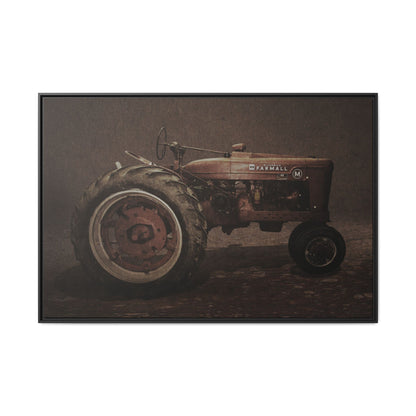 Vintage Farmall M Tractor | Framed Wall Art on Stretched Canvas