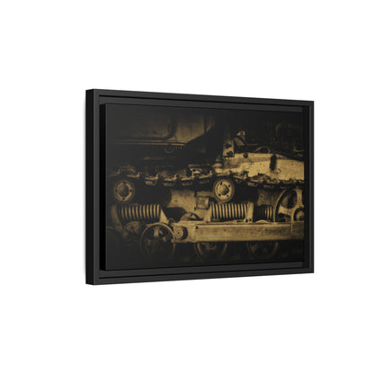 Dramatic Crawler Tracks | Framed Wall Art on Stretched Canvas