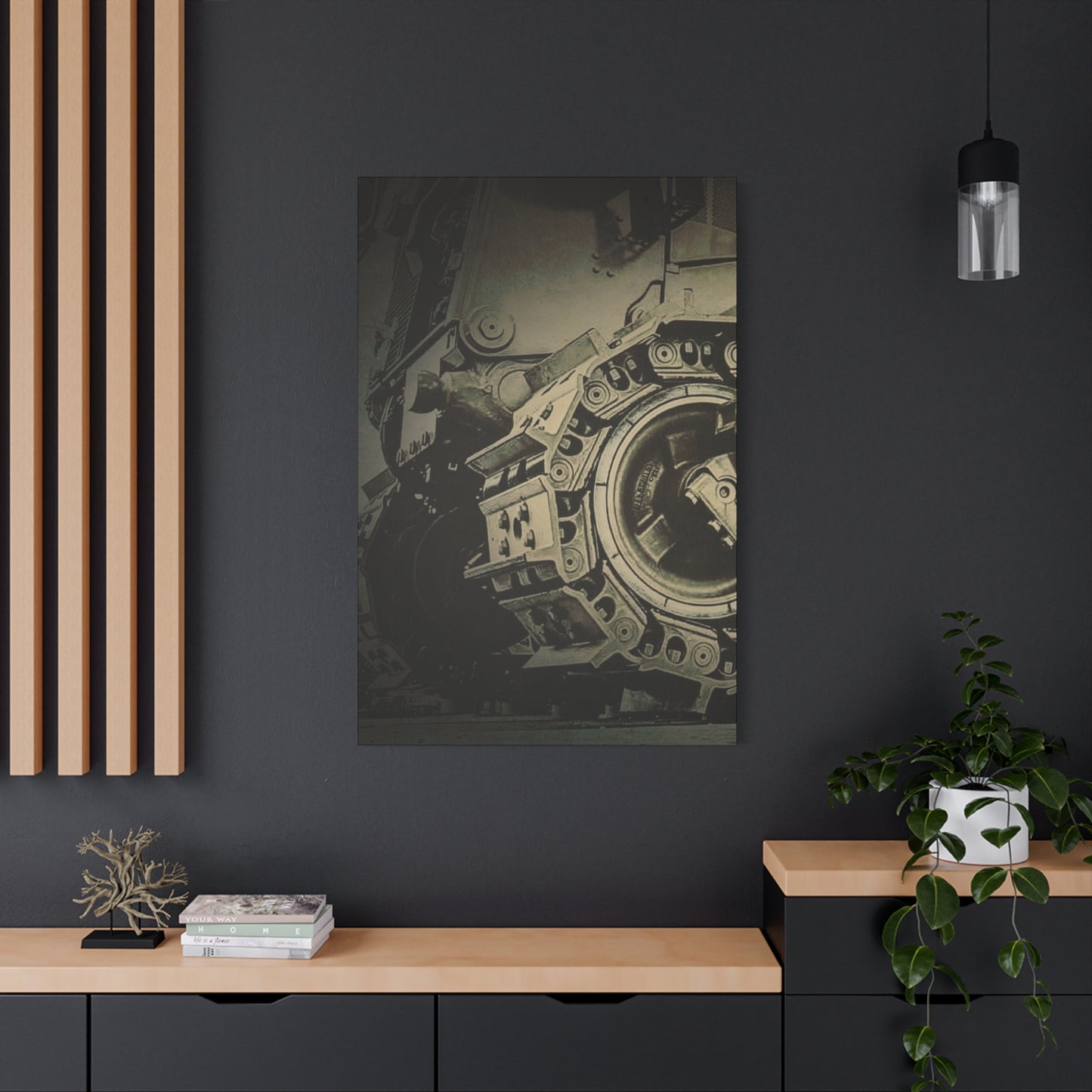 D11 Track Action | Triptych | Left Panel | Unframed