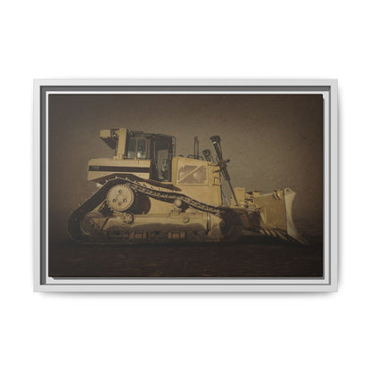 D8 Classic 90's Dozer | Framed Wall Art on Stretched Canvas