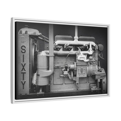 Vintage Caterpillar Power System Sixty Wall Art on Framed Canvas
