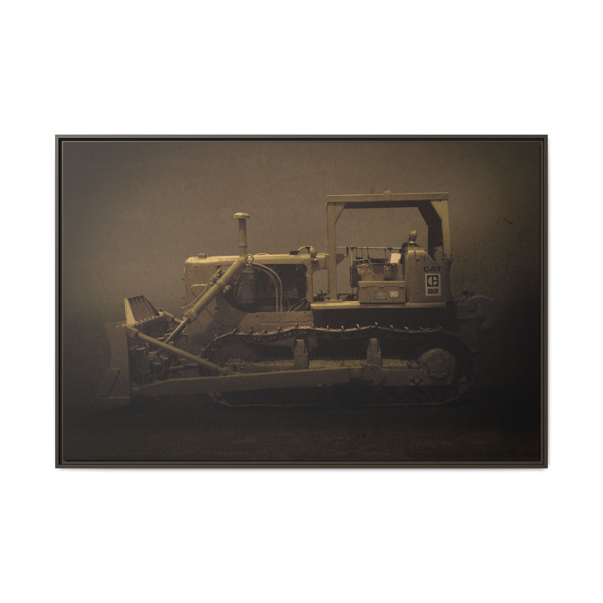 Classic D7 Dozer | Framed Wall Art on Stretched Canvas