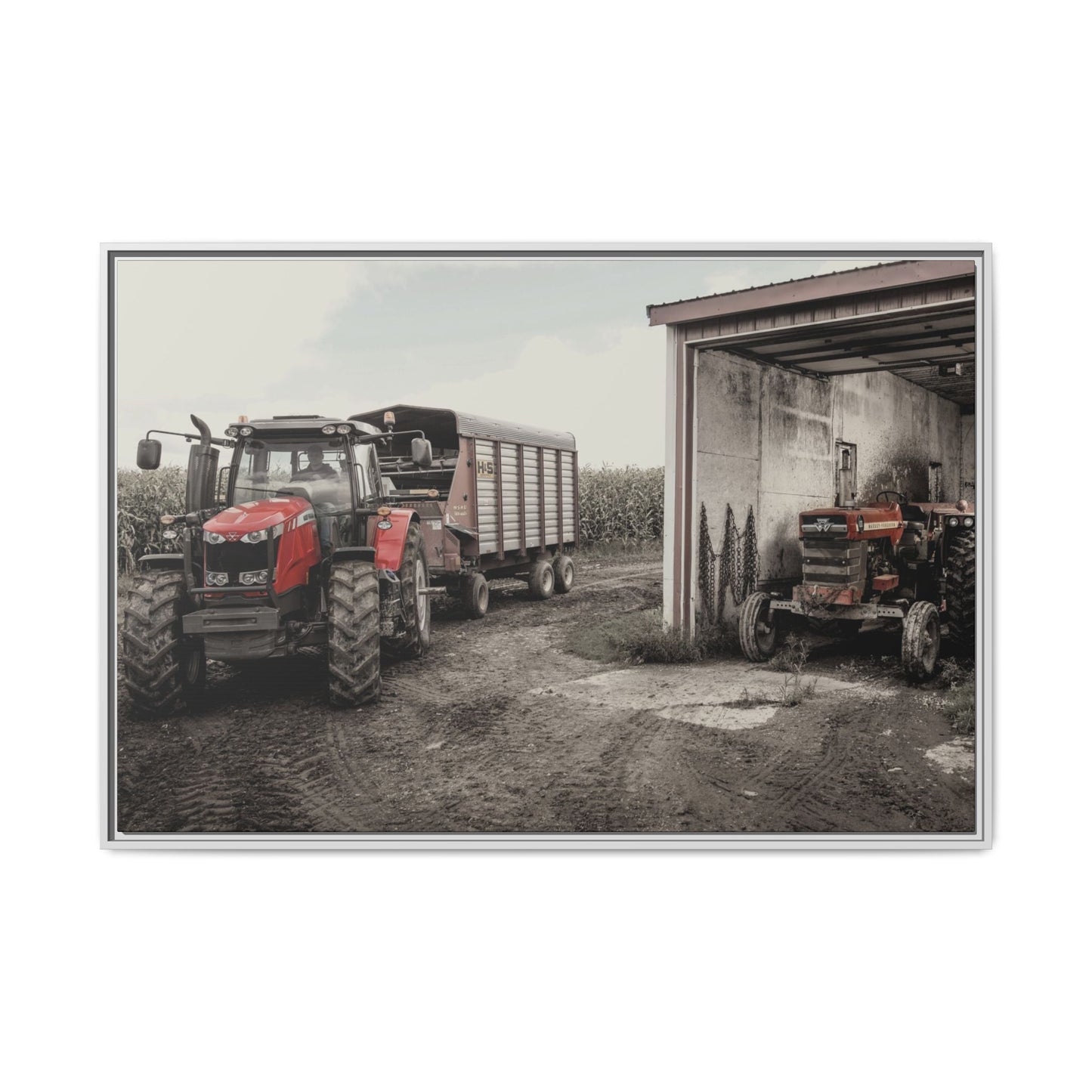 Massey Ferguson Legacy Photo Wall Art on Framed Canvas