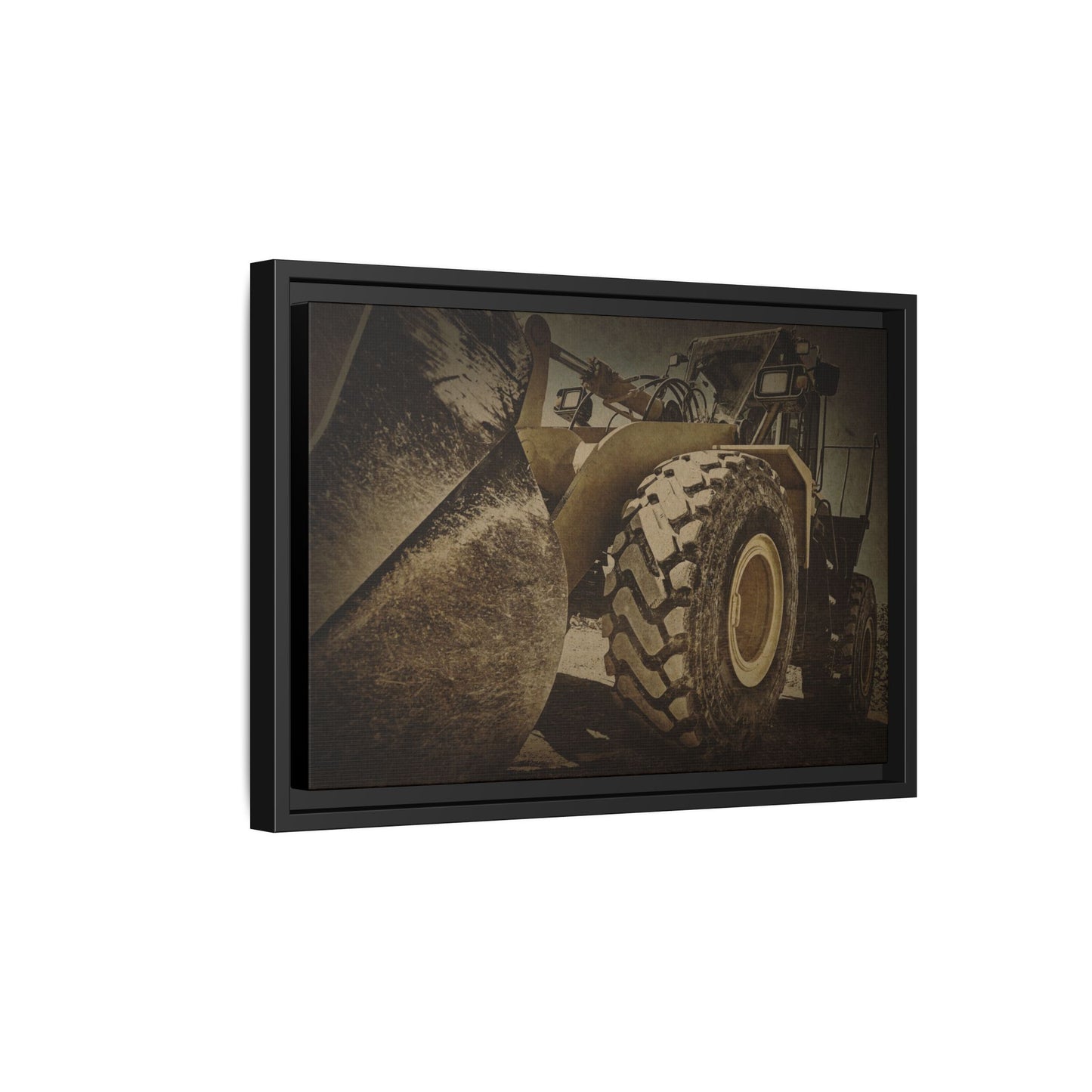 Big Bucket Loader | Framed Wall Art on Stretched Canvas