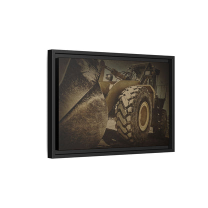 Big Bucket Loader | Framed Wall Art on Stretched Canvas