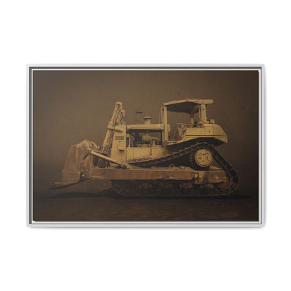 Legacy D8N Dozer Photo Wall Art on Framed Canvas | Industrial Artwork